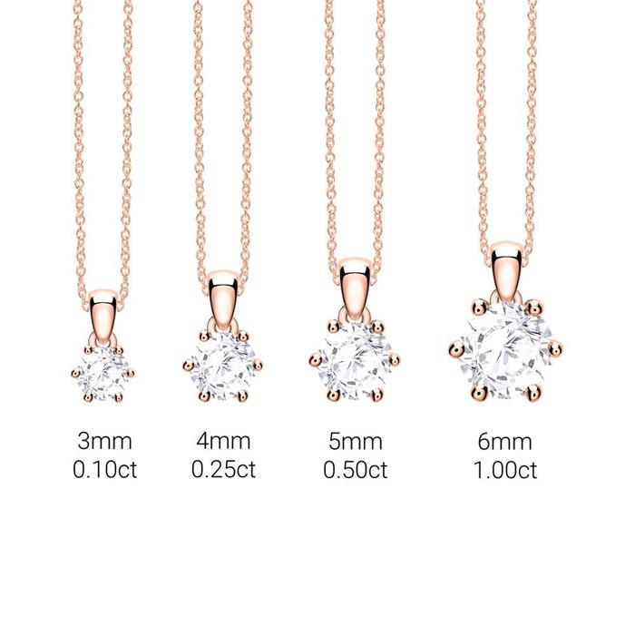 14 karaat gouden ketting met witte Topaas