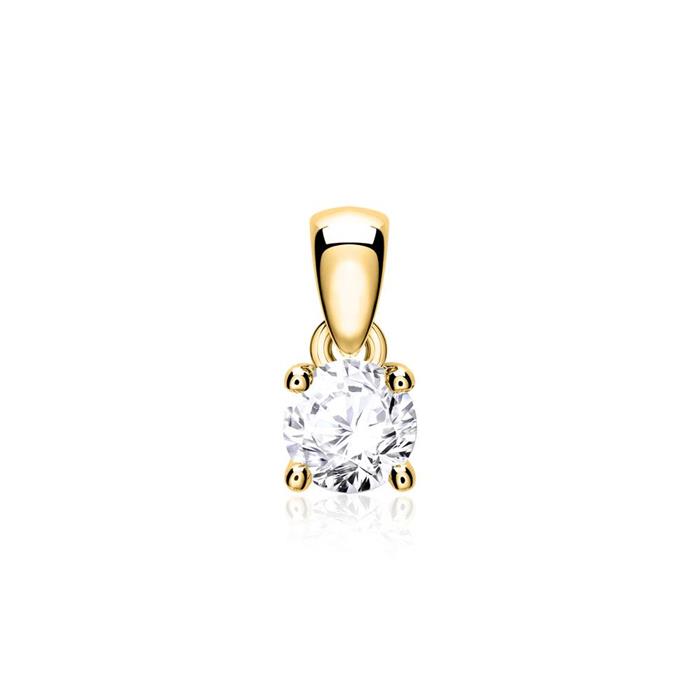 585 gold diamond pendant for ladies necklace
