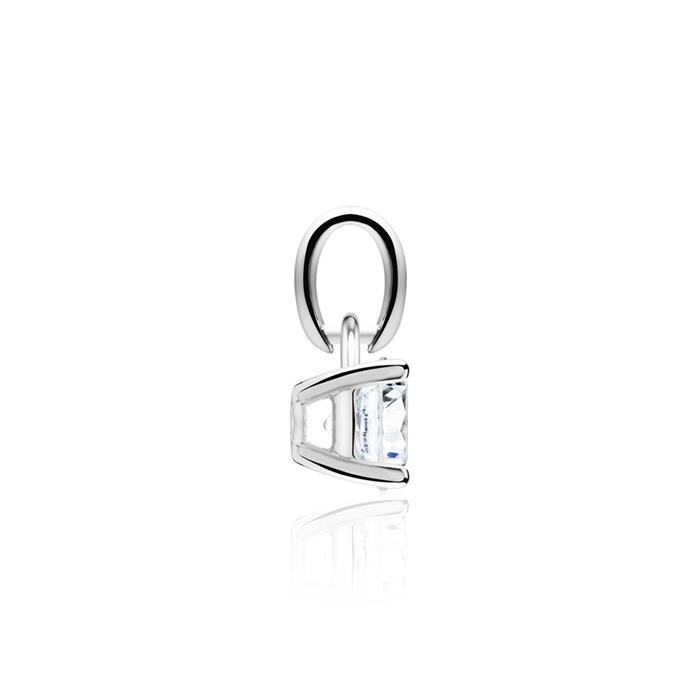 585 white gold pendant with diamond