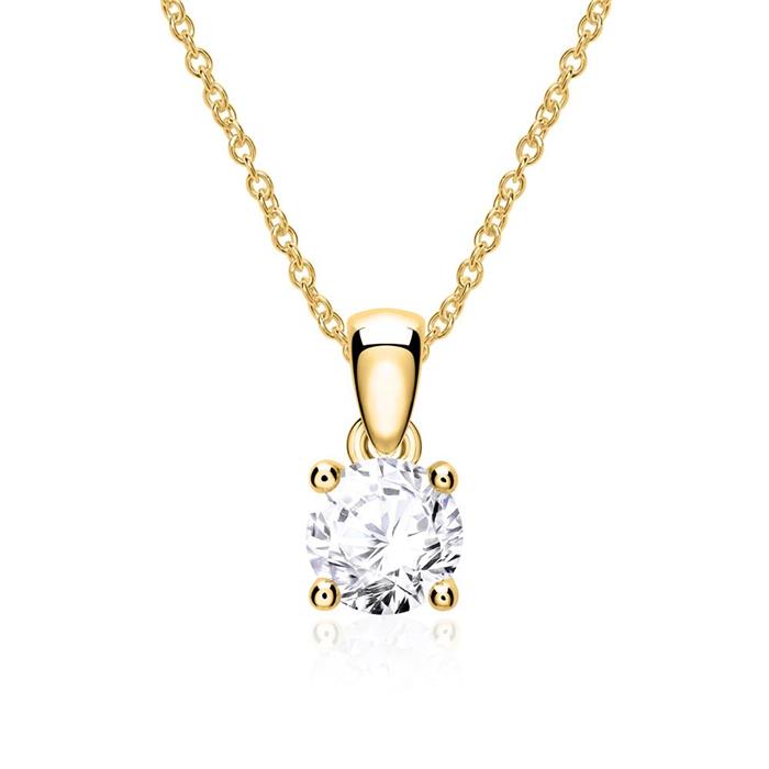 14 karaat gouden Diamanten hanger voor dames