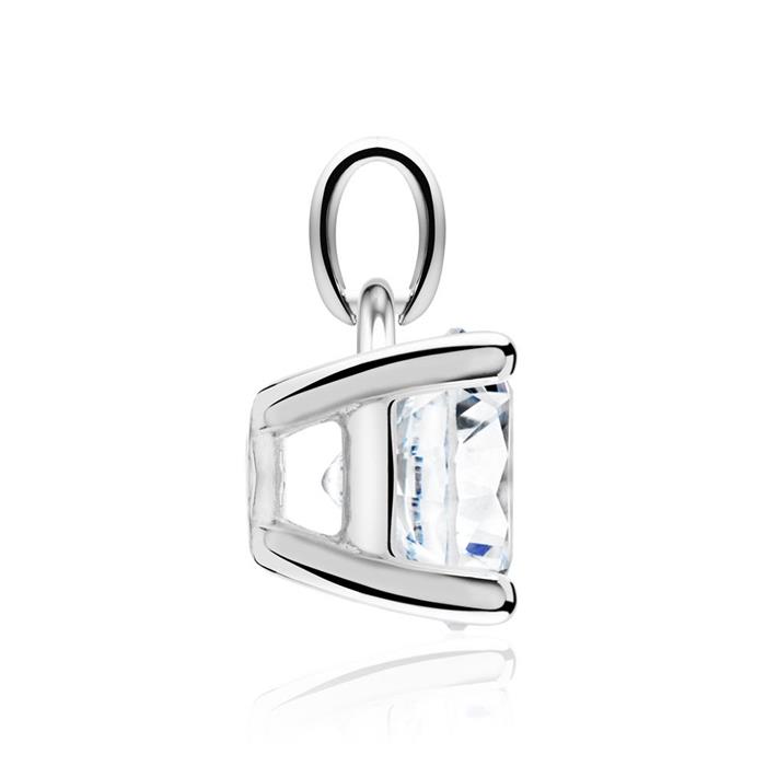 585 white gold pendant with diamond