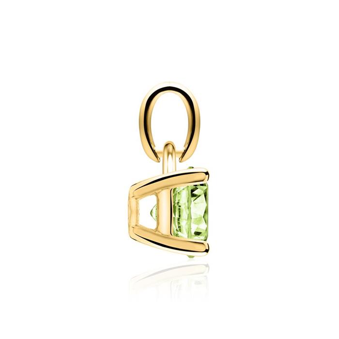14-carat gold pendant with peridot