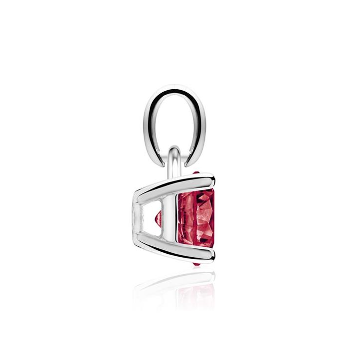 14 Carat White Gold Necklace With Ruby