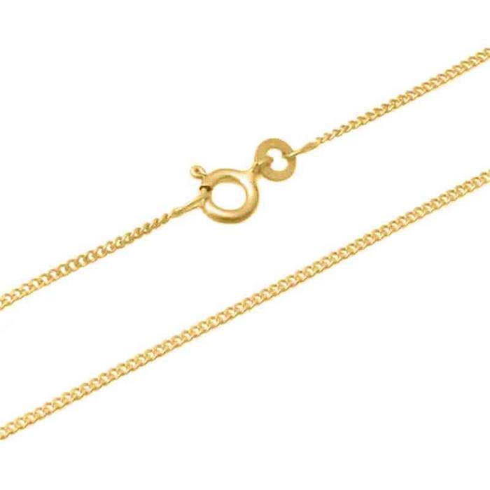 14ct Gold Chain: Curb Chain Gold 45cm