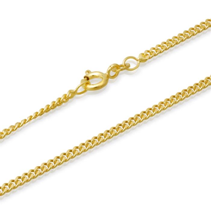 8 karaat gouden ketting: panzerkette goud 45cm