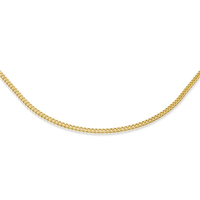 8 karaat gouden ketting: panzerkette goud 45cm