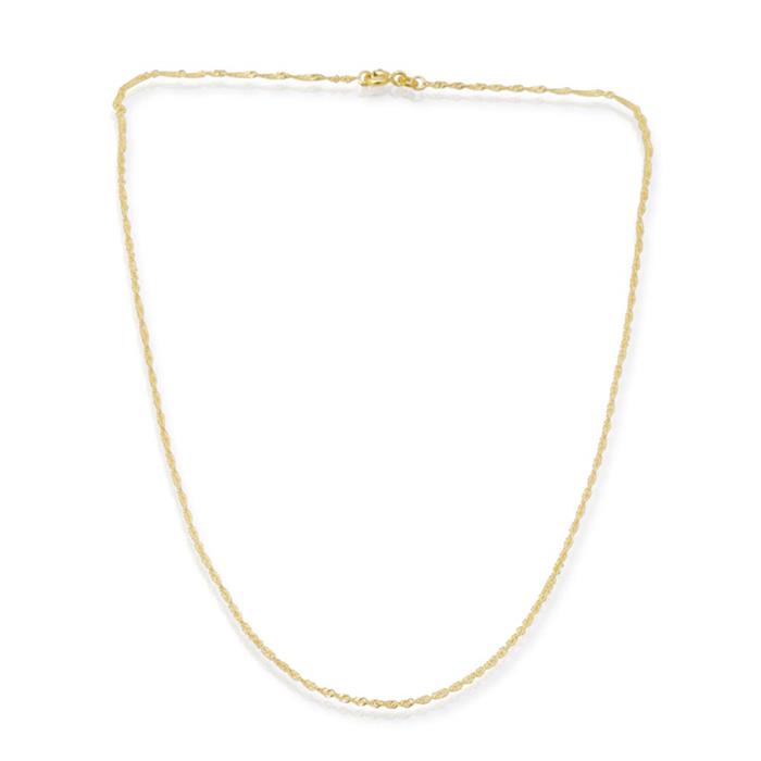 14ct gold chain: Singapore gold chain 45cm