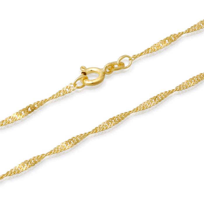 14ct gold chain: Singapore gold chain 55cm