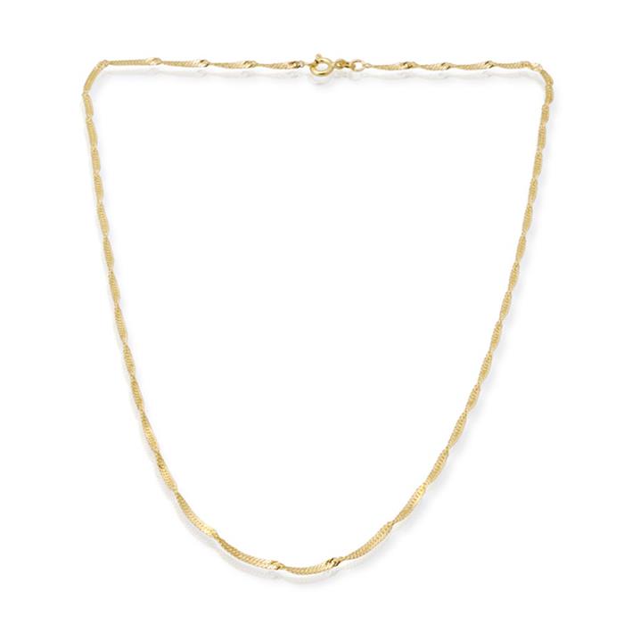 14ct gold chain: Singapore gold chain 55cm