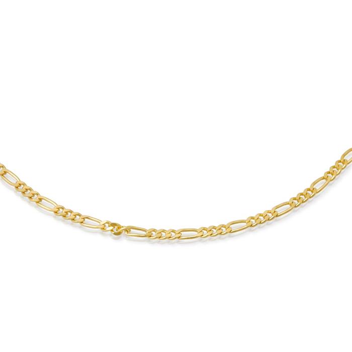 8ct gold chain: Figaro gold 45cm