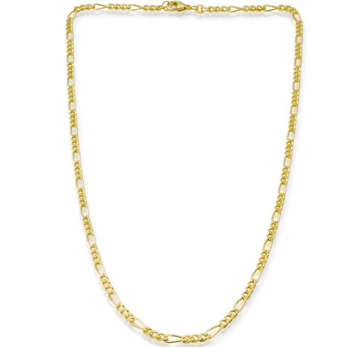 333er Goldkette: Figarokette Gold 50cm