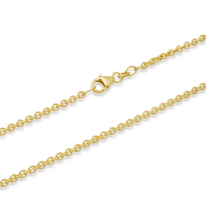Halskette aus Edelstahl Gold überzogen Gold Farbe 60cm X 7mm Ankerkette 