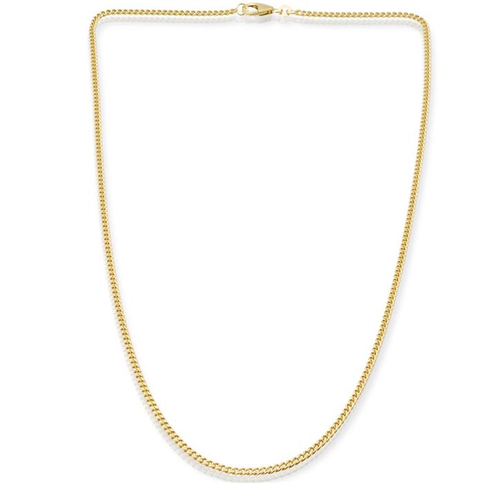 14ct gold chain: Curb chain gold 45cm