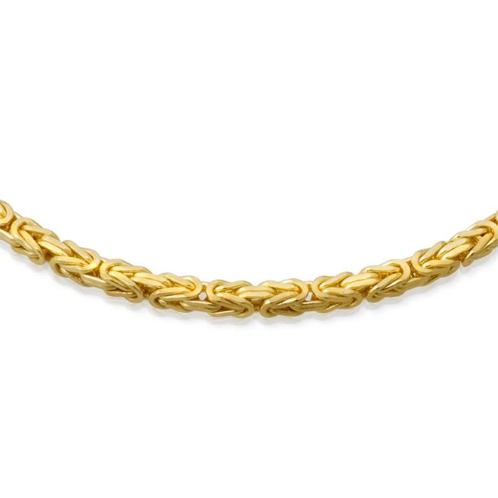 14ct gold chain: Byzantine chain gold 45cm