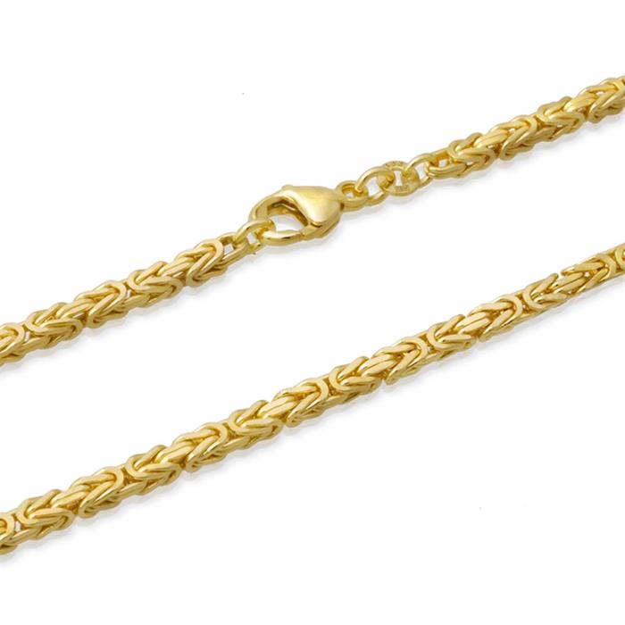 14 karaat gouden ketting: koningsketting goud 50cm