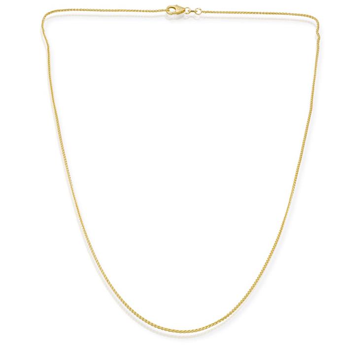 14ct gold chain: Plaited chain gold 50cm