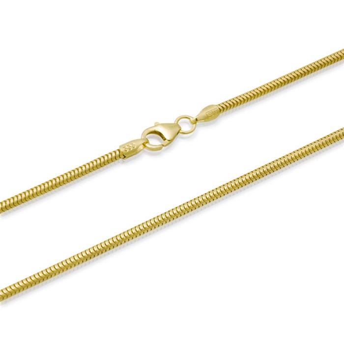 8ct gold chain: Snake chain gold 50cm