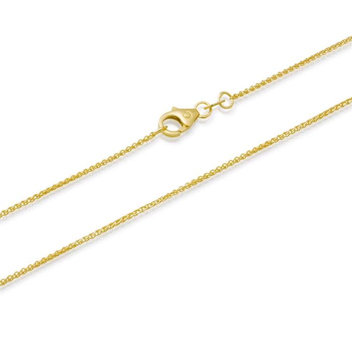 8ct gold chain: Plaited chain gold 45cm