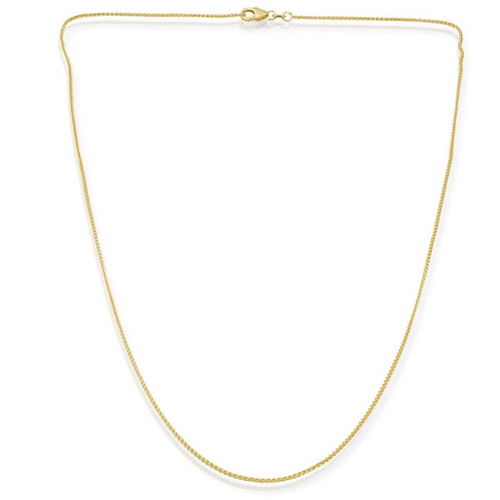 8ct gold chain: Plaited chain gold 45cm