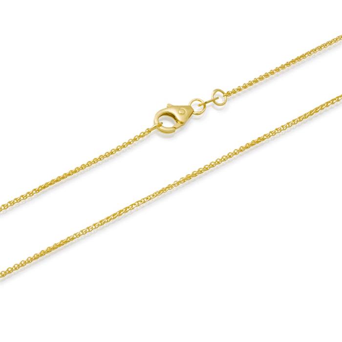 14ct gold chain: Plaited chain gold 50cm