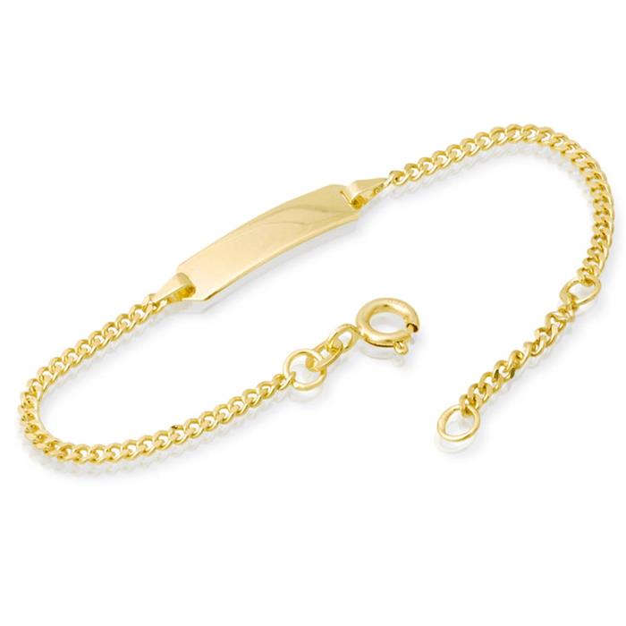 333er Goldarmband: ID-Armband Gold 16cm