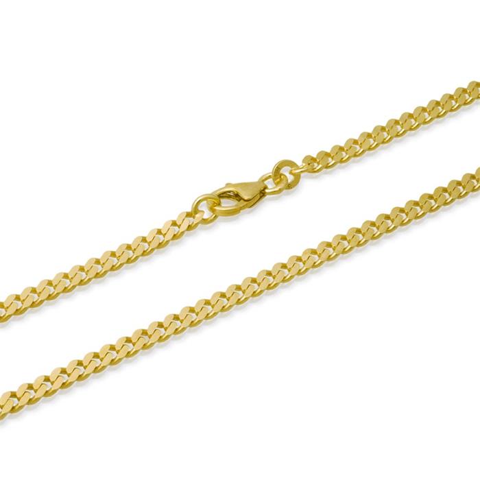 8 karaat gouden armband: gouden curb armband 21cm