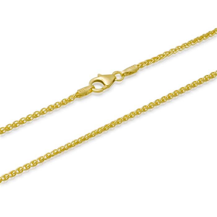 585er Goldarmband: Zopfarmband Gold 18,5cm