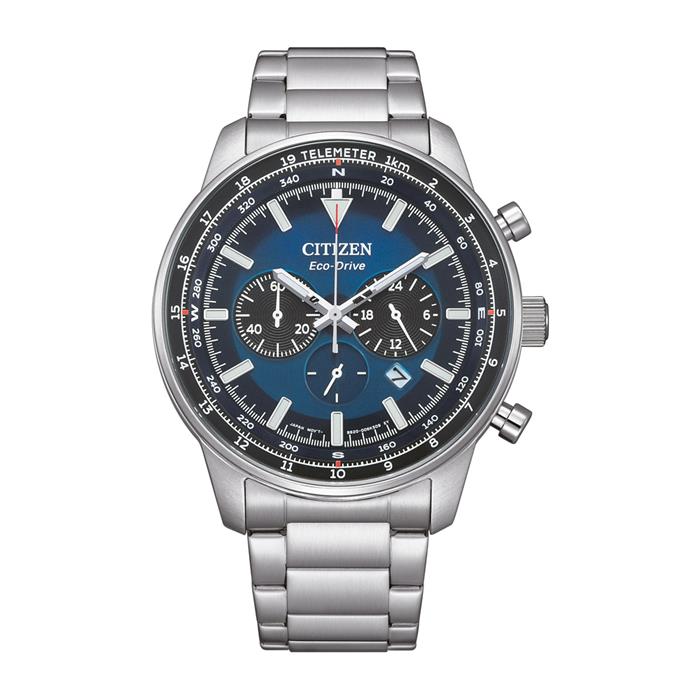 Chronograph for men with Eco-Drive drive
