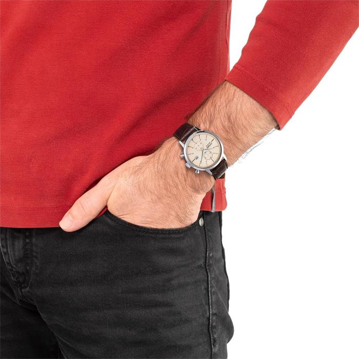 Fossil Neutra Reloj cronógrafo para hombre con pulsera de acero inoxidable  o correa de cuero auténtico