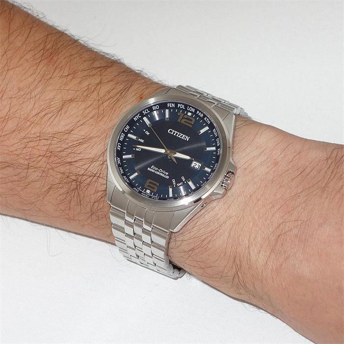 Mens Watch In Stainless Steel With Eco Drive Drive