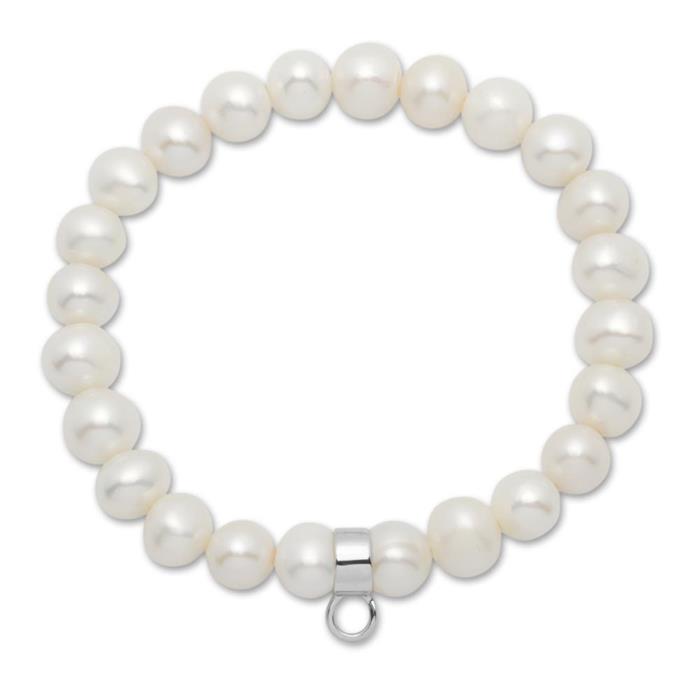 Stretchy pearl bracelet 17-21cm