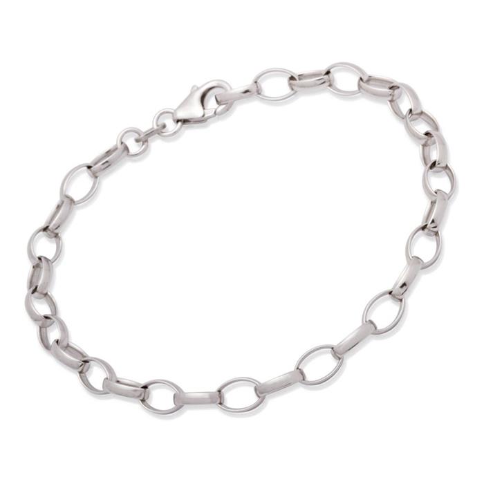 925 Silber Bettelarmband für Charms 19cm