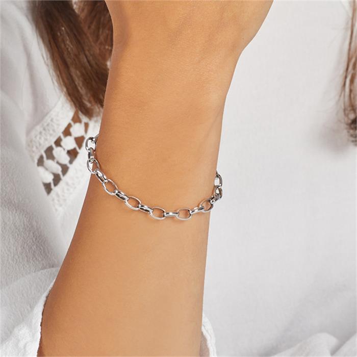 Bracelet for charms made of sterling silver