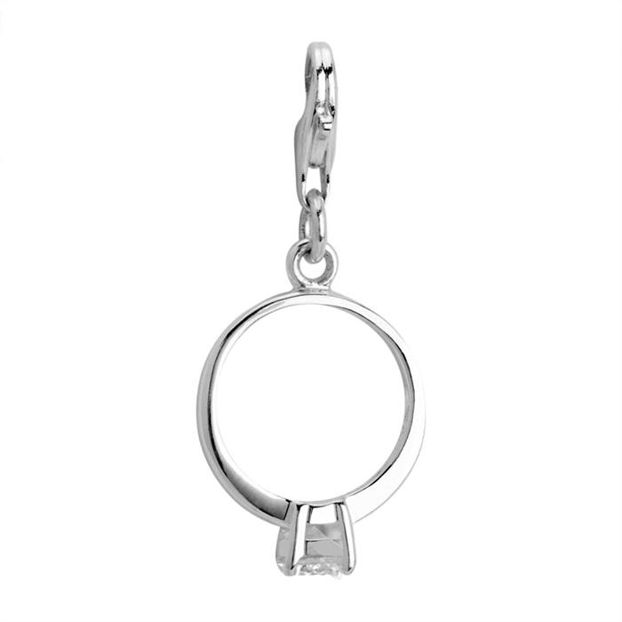 Silber Charm mit Karabiner für Bettelarmbänder