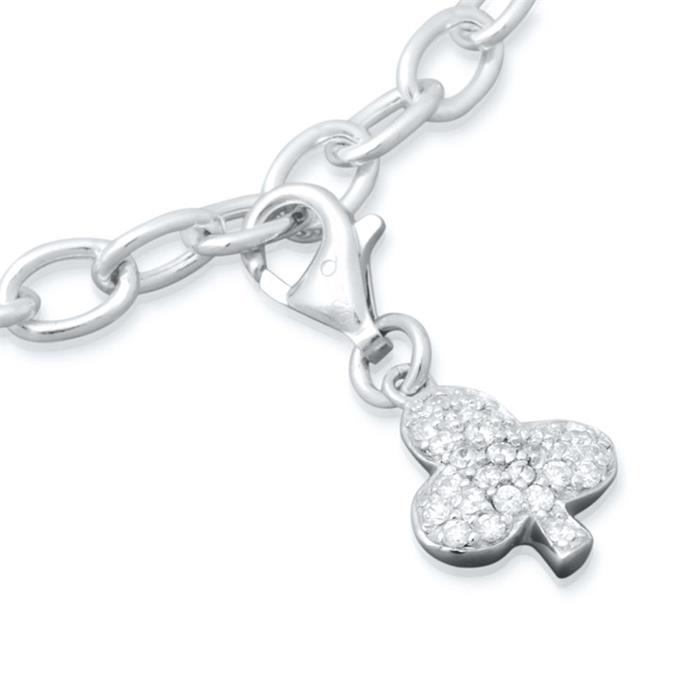 Silber Charm mit Karabiner für Bettelarmbänder