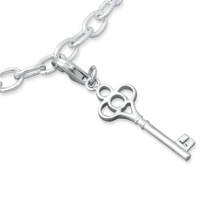 Silber Charm mit Karabiner f&#xFC;r Bettelarmb&#xE4;nder