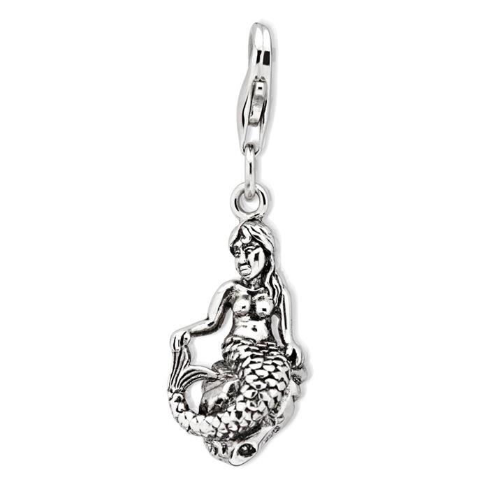 Sterling silver charm mermaid