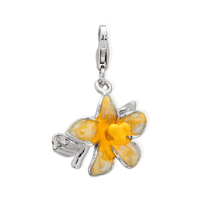 Exclusive sterling silver charm flower to hang in