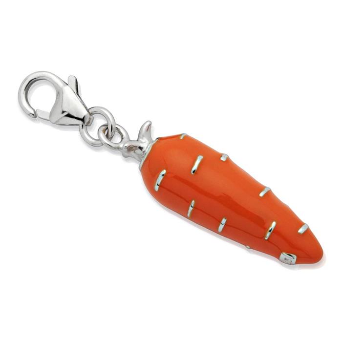 Exclusive sterling silver charm carrot to hang in