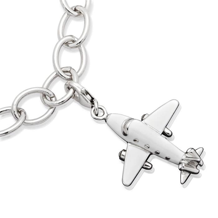 Exclusive sterling silver jet charm to hang in