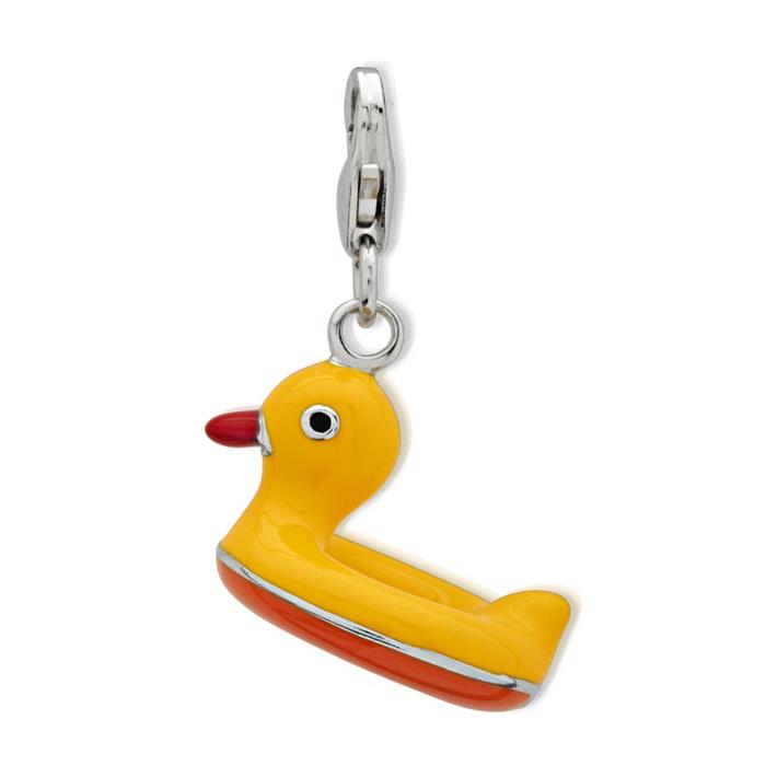 Exclusive sterling silver charm duck to hang on the wall