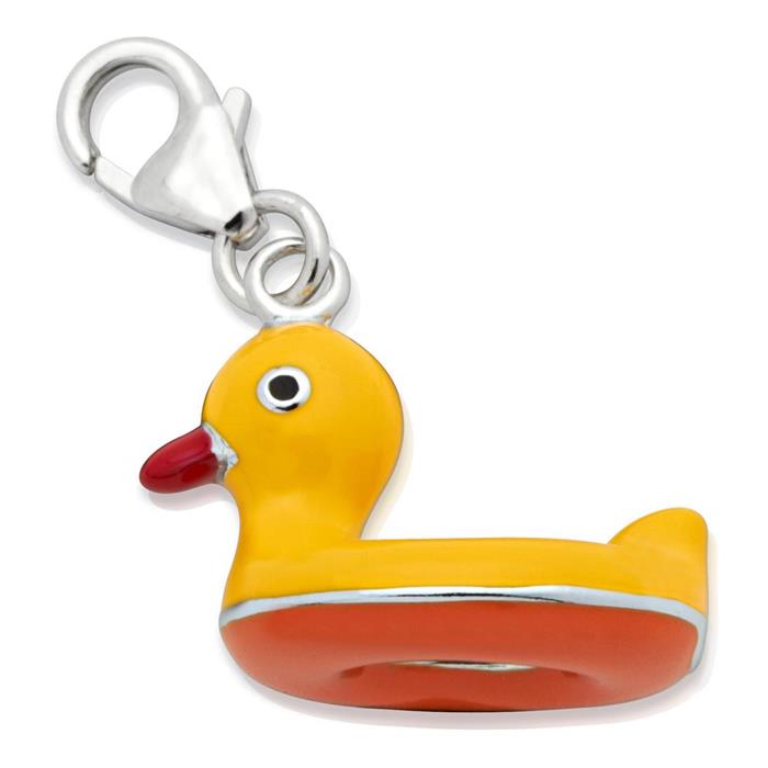 Exclusive sterling silver charm duck to hang on the wall