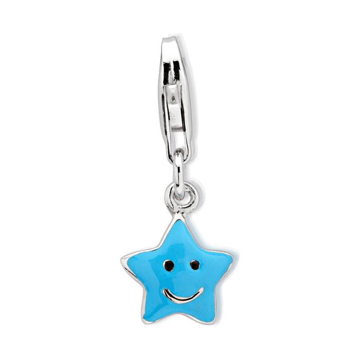 Exclusive sterling silver star charm to hang in