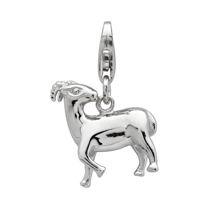 Sterling silver aries charm star sign