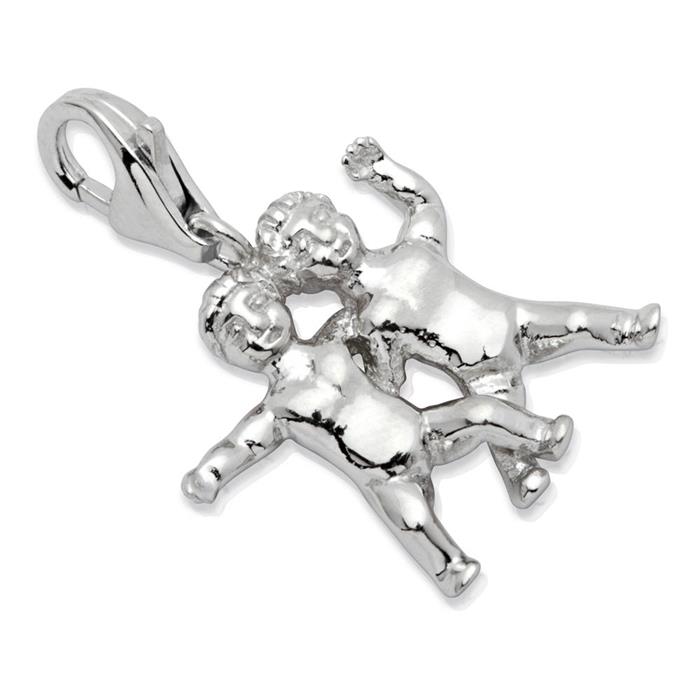 Sterling silver zodiac charm twins