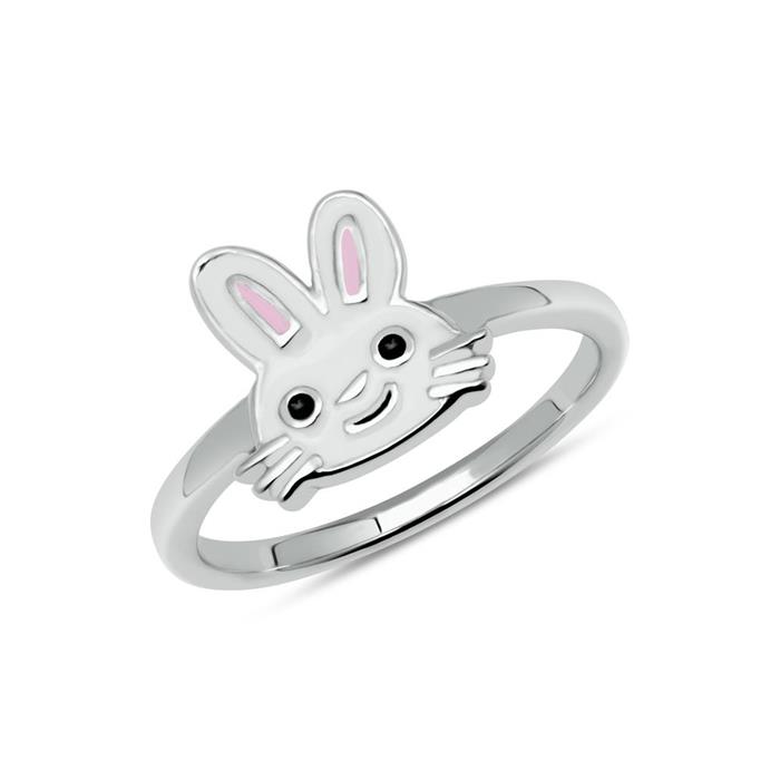 Ring voor meisjes met konijnenmotief