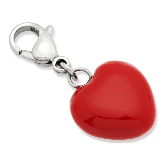 Cheap stainless steel heart charm to hang in