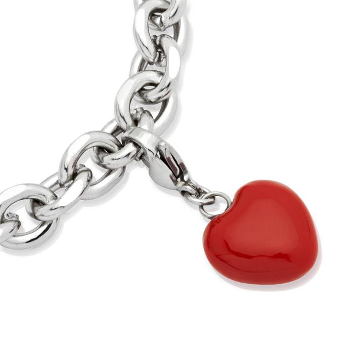 Cheap stainless steel heart charm to hang in