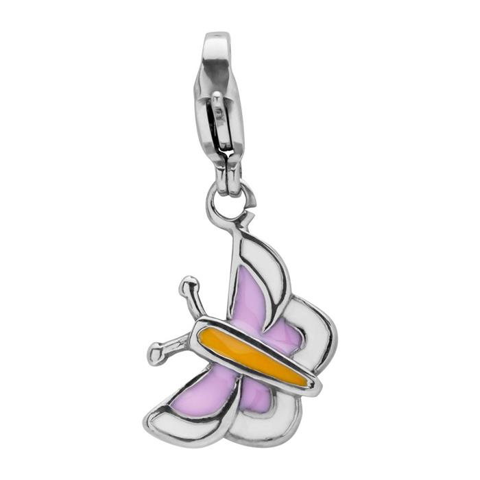 Charm stainless steel colorful butterfly