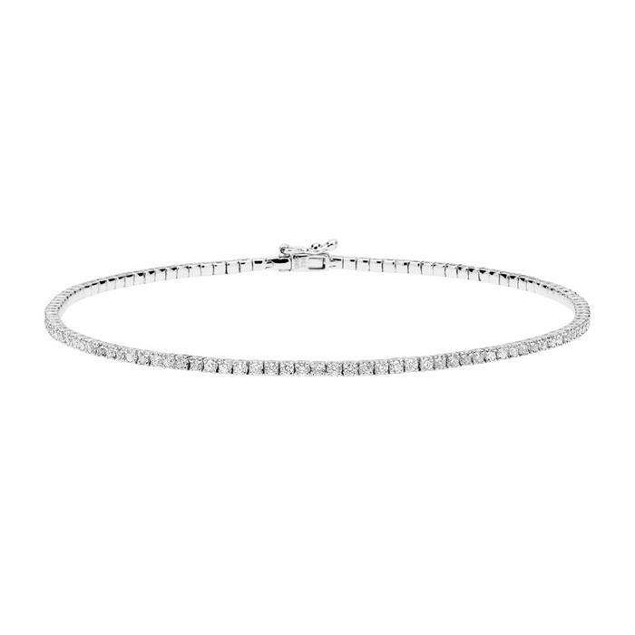 Bracelet in 18ct white gold with 116 diamonds